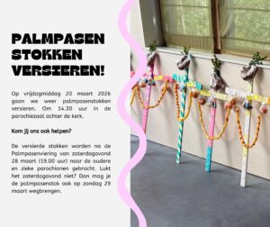 Palmpasenstokken versieren